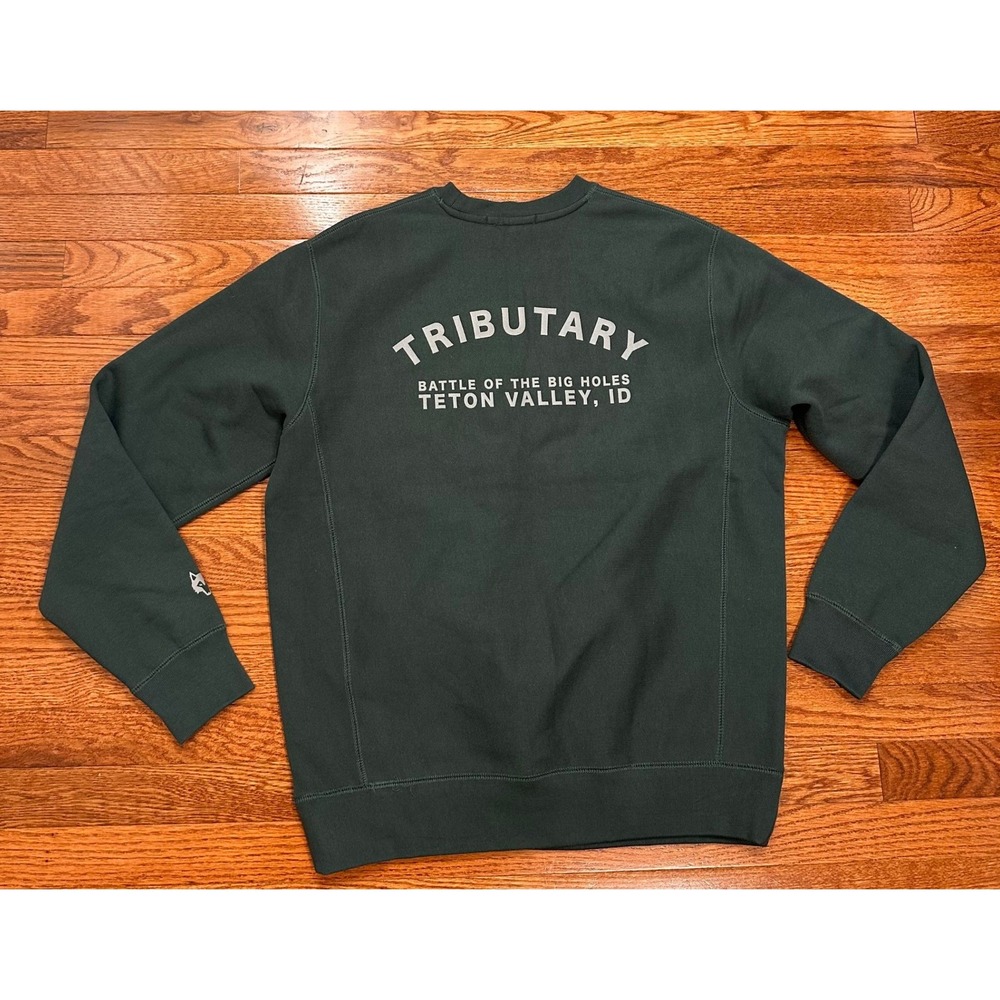 Greyson Tributary Golf Club Teton Valley Crewneck Sweatshirt Mens Medium Green - Picture 2 of 11